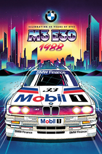 Bmw M3 Rally Car Illustration 5k