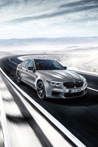 BMW M5 Competition 2018 (320x480) Resolution Wallpaper