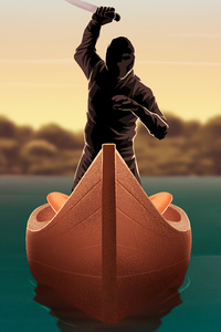 Boat Pirate (480x854) Resolution Wallpaper