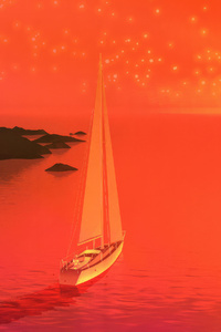 Boat Relaxing Minimal Morning (1080x2160) Resolution Wallpaper