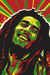 Bob Marley Abstract 4k