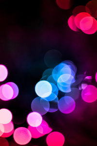 Bokeh Colorful Lights Blurred (320x568) Resolution Wallpaper