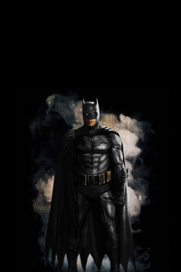 Brandon Sklenar As Batman (320x480) Resolution Wallpaper