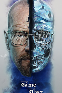 Breaking Bad Game Over (640x1136) Resolution Wallpaper