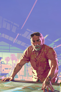 Brian Heder In Gta 6 (640x960) Resolution Wallpaper