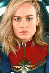 Brie Larson As Carol Danvers In The Marvels (320x568) Resolution Wallpaper
