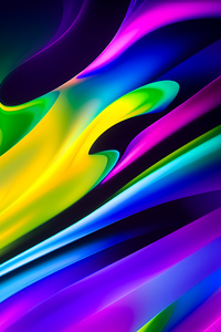 Bright Contrast Colors Abstract 8k