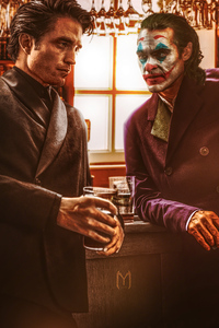 1440x2560 Bruce Wayne And Joker