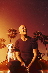 2160x3840 Bruce Willis With Dog In Once Upon A Time In Venice 4k