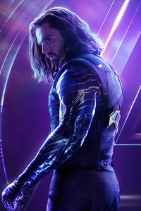 Bucky Barnes In Avengers Infinity War New Poster (750x1334) Resolution Wallpaper