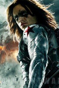 Bucky Captain America (1080x2160) Resolution Wallpaper