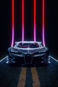 Bugatti Chiron Cgi Artwork 4k (640x1136) Resolution Wallpaper