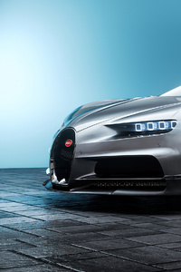 Bugatti Chiron Cgi Front Look 4k (1125x2436) Resolution Wallpaper