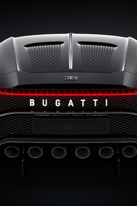 Bugatti La Voiture Noire 2019 Rear (320x480) Resolution Wallpaper