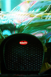 720x1280 Bugatti Voiture Noire Front