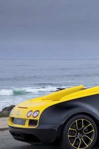 Bugatti Yellow (320x480) Resolution Wallpaper