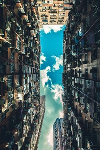 Building View From Bottom (320x480) Resolution Wallpaper
