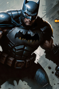 Bulky Batman 5k (320x568) Resolution Wallpaper