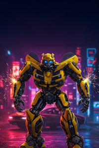 Bumblebee Turbocharged Hero (360x640) Resolution Wallpaper