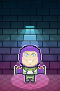 Buzz Lightyear 8 Bit (480x800) Resolution Wallpaper