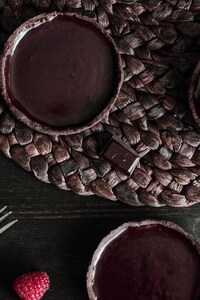 Cake Chocolate Raspberry Dessert Fork
