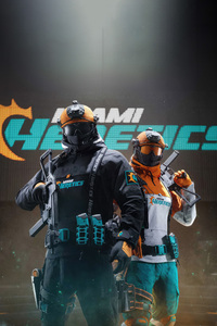 Call Of Duty League Miami Heretics Team (320x568) Resolution Wallpaper