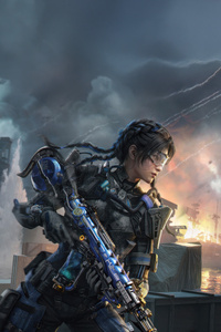 Call Of Duty Mobile Season 7 Phantom Current (240x400) Resolution Wallpaper