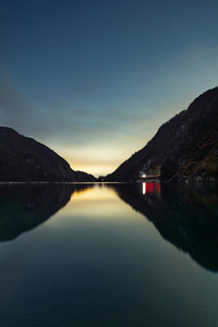 Calm Lake Scenery (1125x2436) Resolution Wallpaper