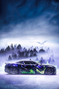 Camaro American Muscle Graphical Art 5k (1080x2160) Resolution Wallpaper