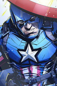Captain America 4k 2020 Art (1080x1920) Resolution Wallpaper