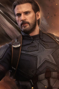 Captain America 4k Avengers (320x480) Resolution Wallpaper
