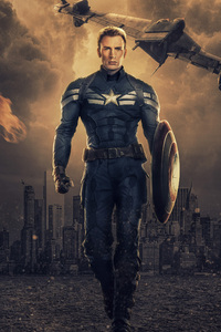 Captain America 4k (1440x2560) Resolution Wallpaper