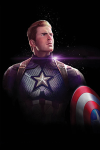 Captain America Avengers Endgame Arts (1280x2120) Resolution Wallpaper