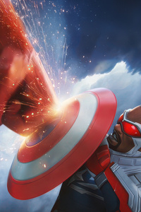 Captain America Brave New World Contest Of Champions (1080x2280) Resolution Wallpaper