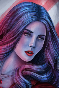 1125x2436 Captain America Civil War Scarlet Witch Art
