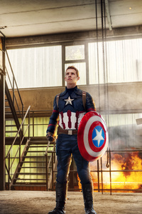 Captain America Cosplay 8k (2160x3840) Resolution Wallpaper