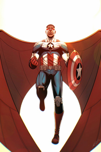 Captain America Cover Fanart 4k (320x568) Resolution Wallpaper