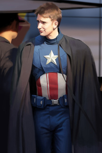 Captain America Digital Art 4k (1080x2160) Resolution Wallpaper