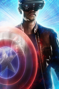 Captain America Dimension Of Heroes 2019 (320x568) Resolution Wallpaper