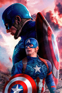 Captain America Iconic (540x960) Resolution Wallpaper