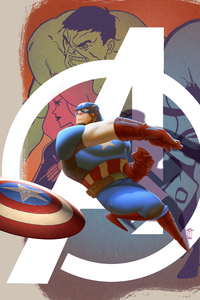 Captain America Illustration 4k (1440x2960) Resolution Wallpaper