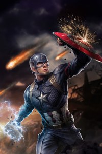 Captain America S Timeless Hero (360x640) Resolution Wallpaper