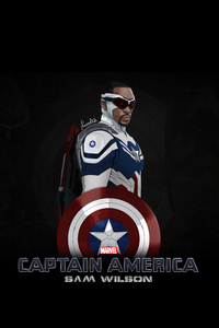 Captain America Sam Wilson Minimal 5k