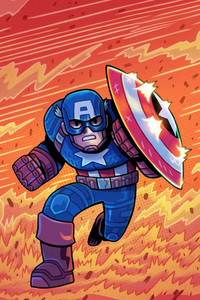 Captain America Shield Courage (360x640) Resolution Wallpaper