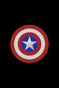 Captain America Shield Dark 4k
