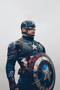 Captain America Soldier (1440x2560) Resolution Wallpaper