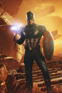 Captain America The Avengers 5k (1125x2436) Resolution Wallpaper