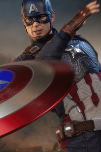 Captain America Throughing Shield 4k (1125x2436) Resolution Wallpaper