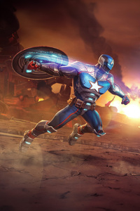 720x1280 Captain America Vs Crossbones In Contest Of Champions