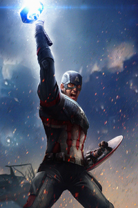 Captain America Worthy 4k (320x568) Resolution Wallpaper